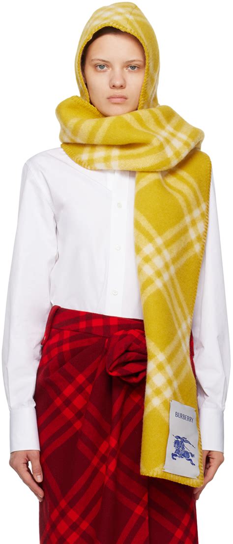 burberry yellow hooded scarf|burberry bandana.